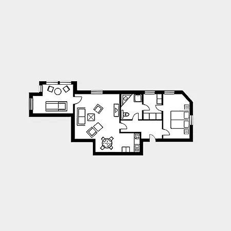 Apartmán Strandvillen - Mit Meerblick Und 1 Schlafzimmer Sv-701